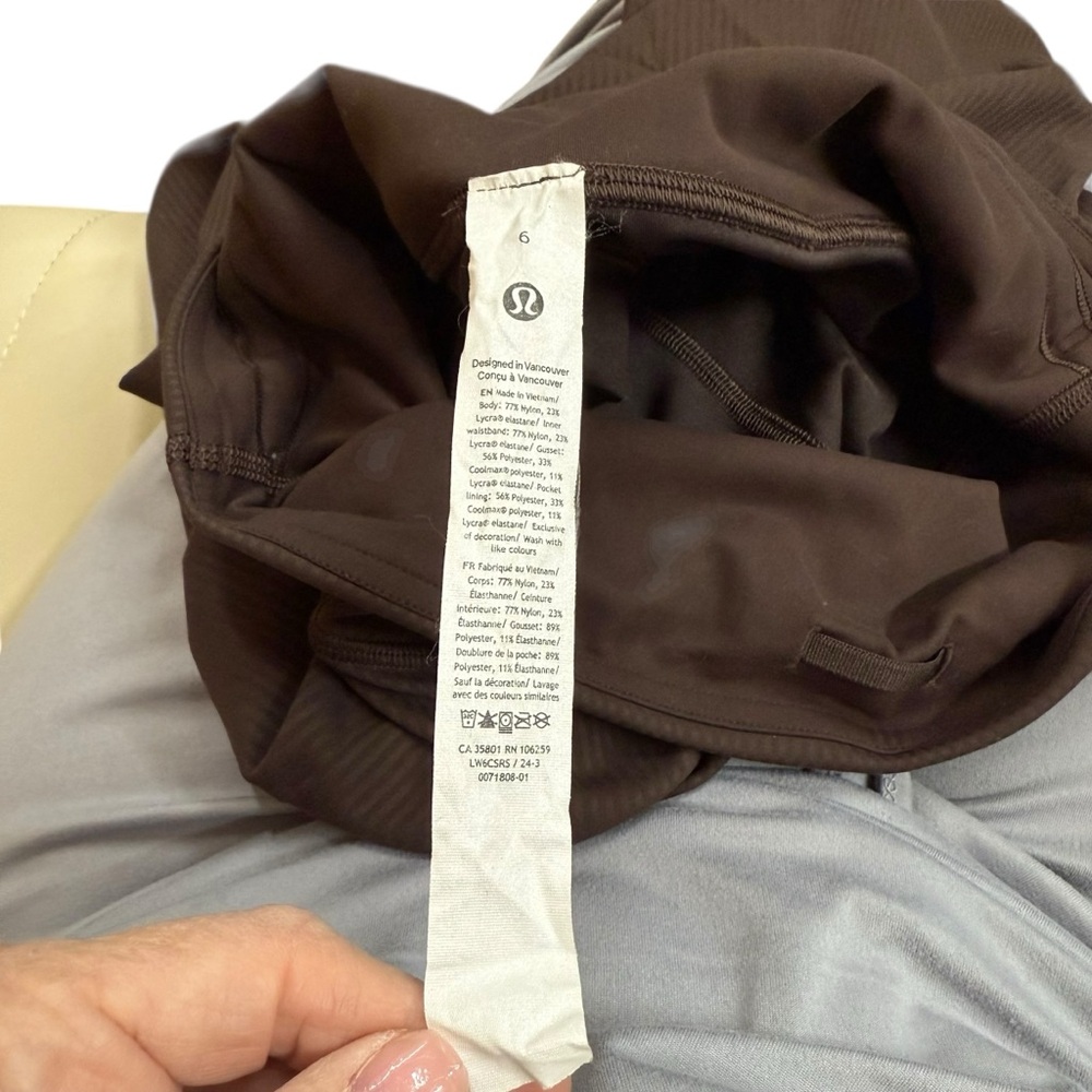 Lululemon Wunder Train Ribbed High Rise Leggings size 6 Like New - Picture 5 of 9